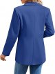 Womens Casual Blazers Open Front Long Sleeve Lapel Collar Work Office Jacket